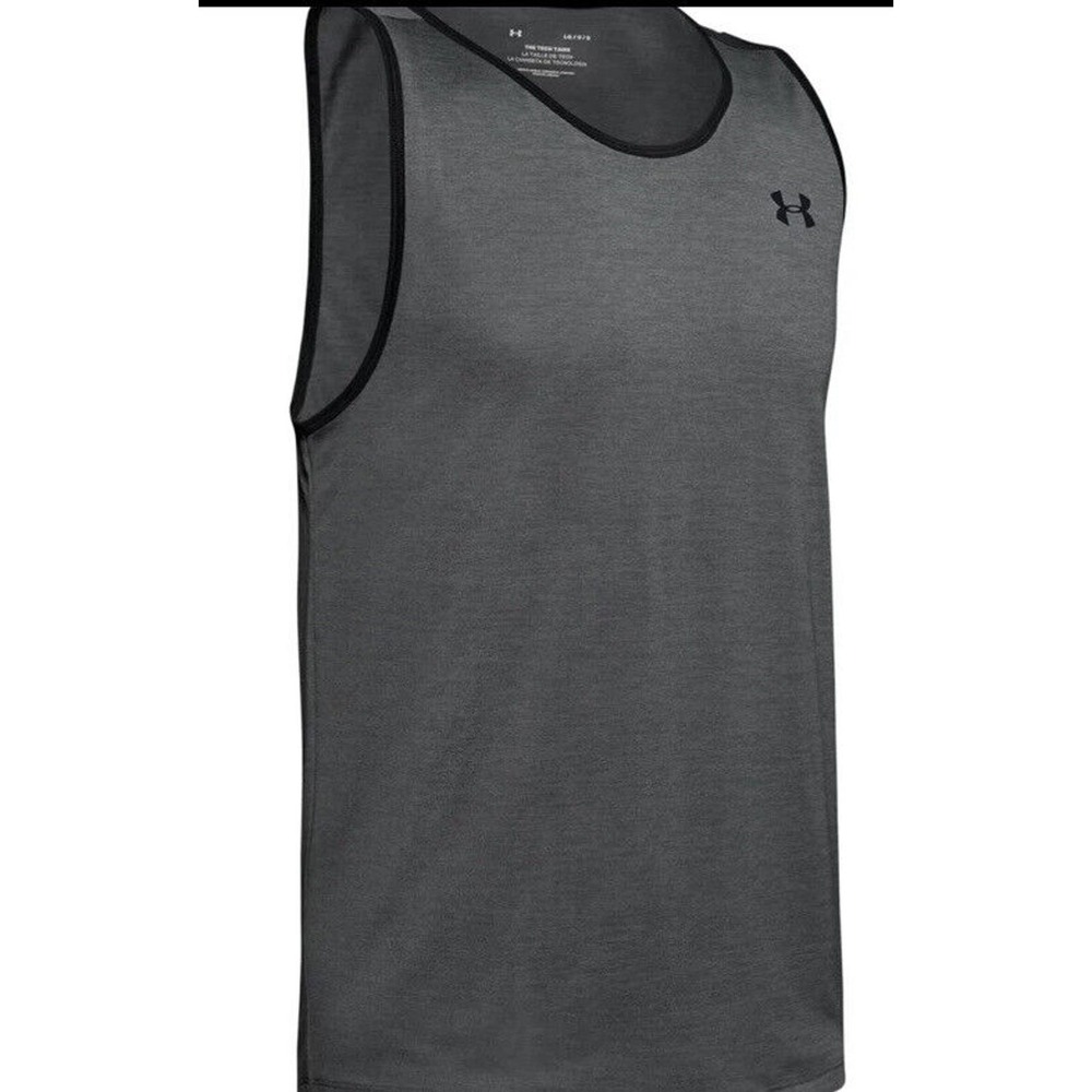 New!! Under Armour 1328704-013-XL Tech 2.0 Mens Size XL Pitch Gray Tanktop Sale!